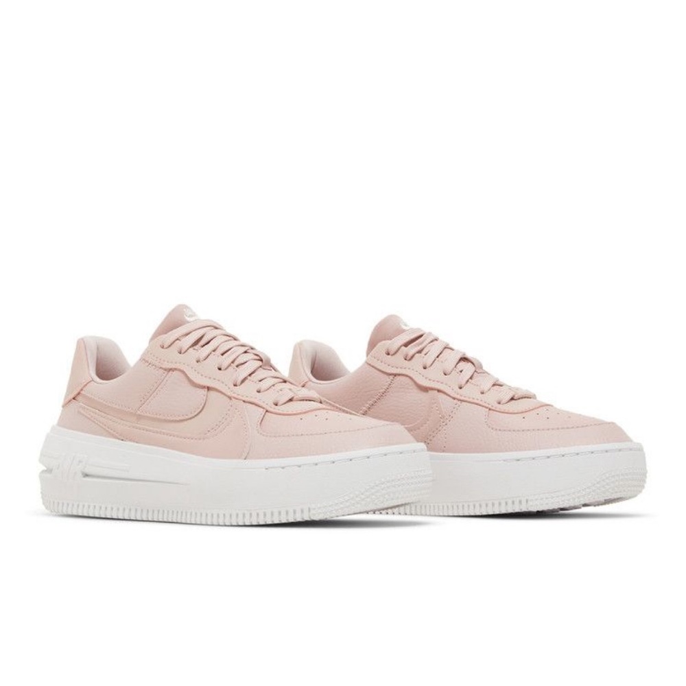 Nike WMNS SIZE 8 Air Force 1 PLT.AF.ORM DJ9946-602 Pink Oxford Rose White